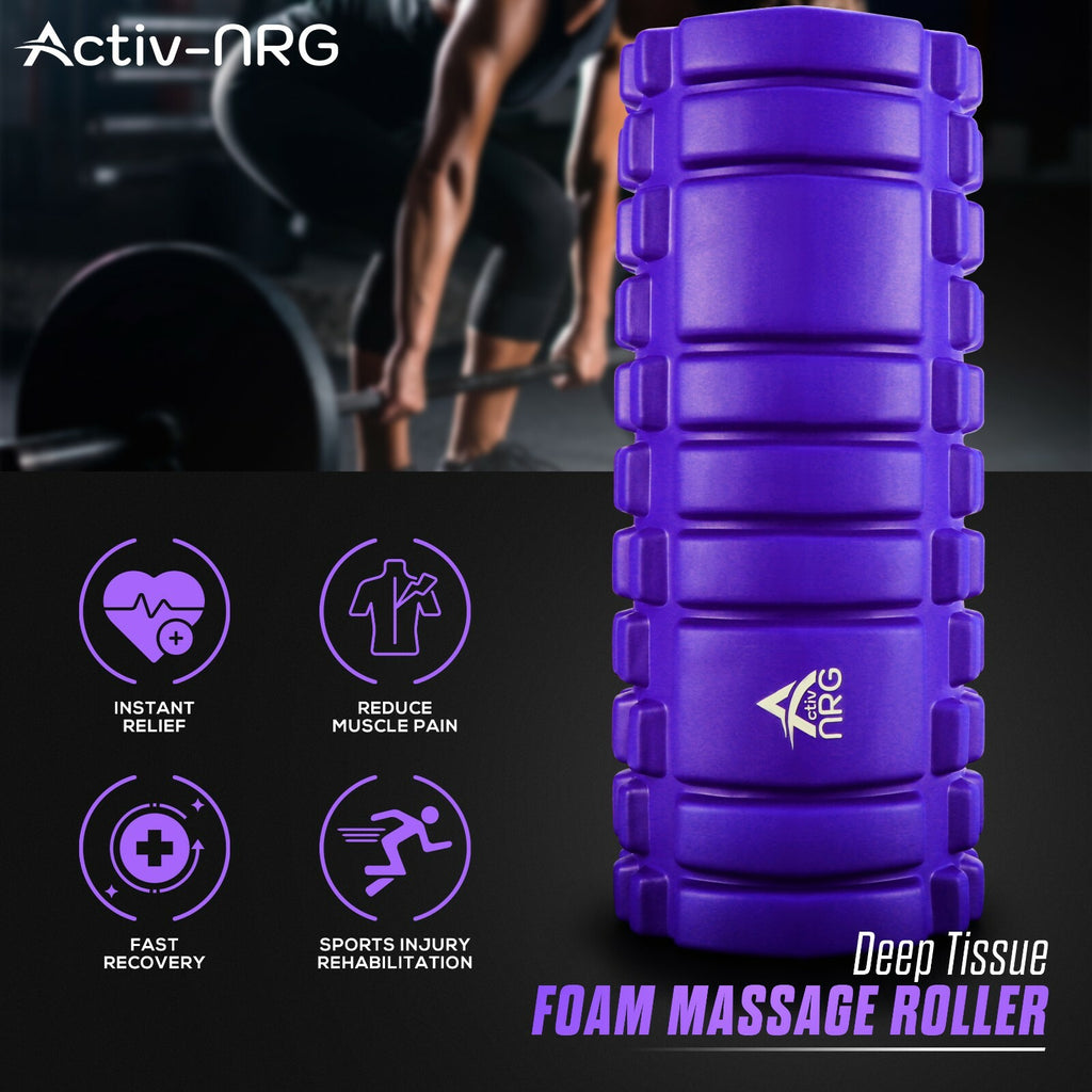 Foam Fitness Roller for Deep Tissue Massage Grid Muscle Trigger Point Muscles