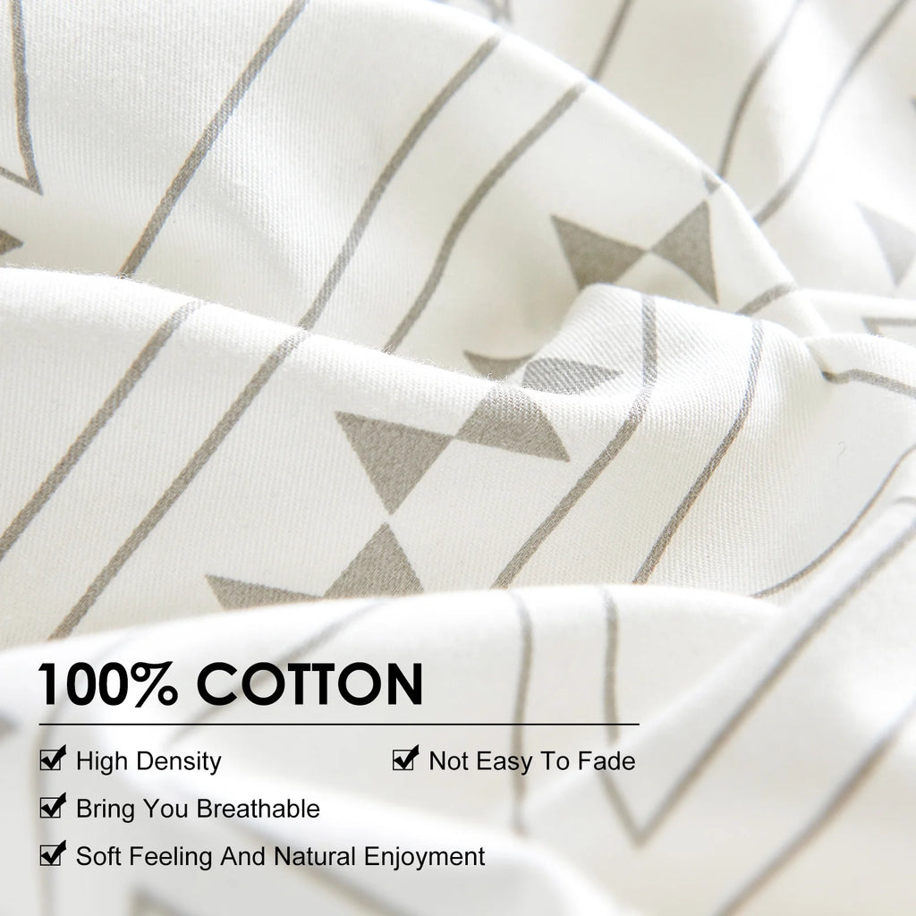 Cotton 800 Thread Count 3 Piece Duvet Sets Queen with Duvet Cover and Pillowcase