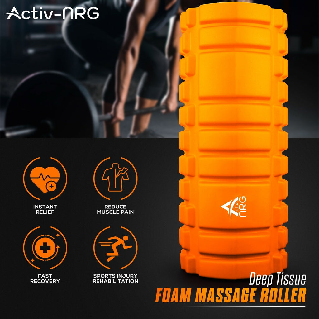 Foam Fitness Roller for Deep Tissue Massage Grid Muscle Trigger Point Muscles