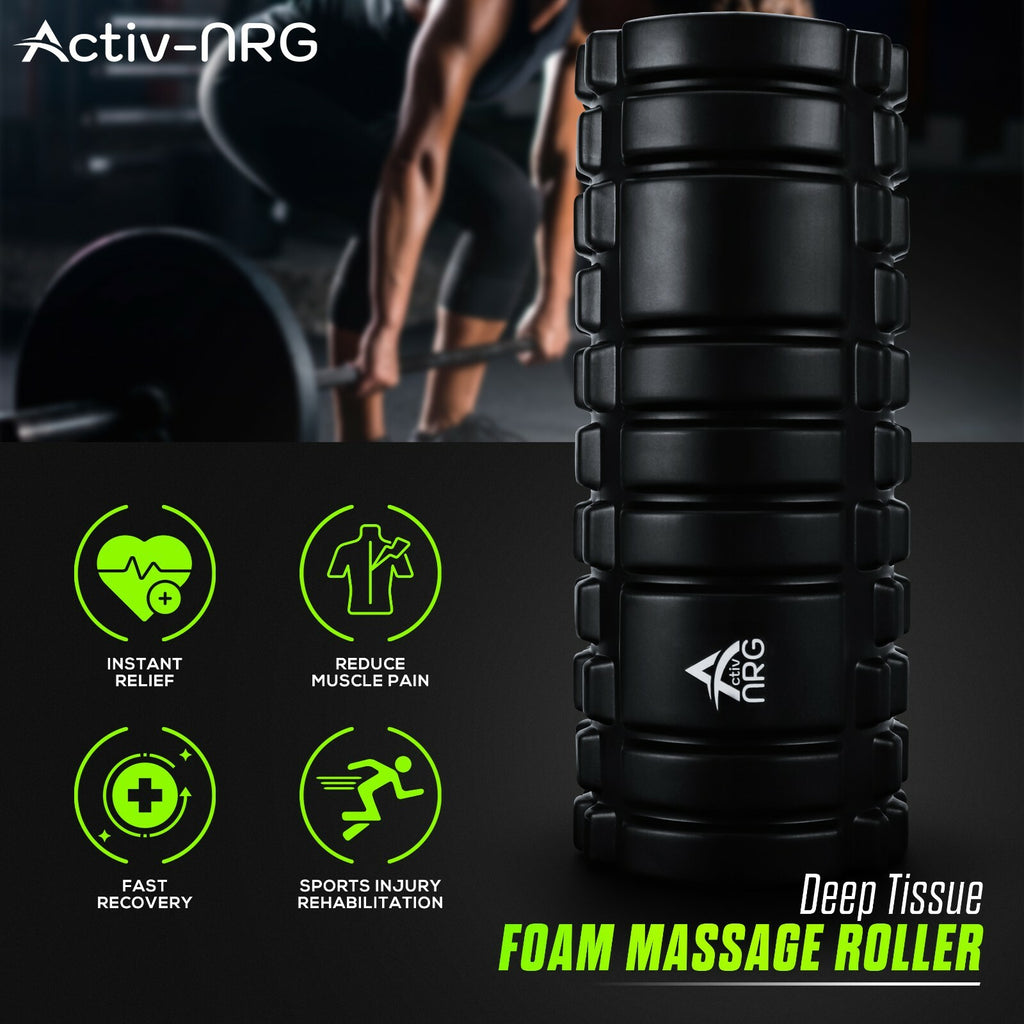 Foam Fitness Roller for Deep Tissue Massage Grid Muscle Trigger Point Muscles