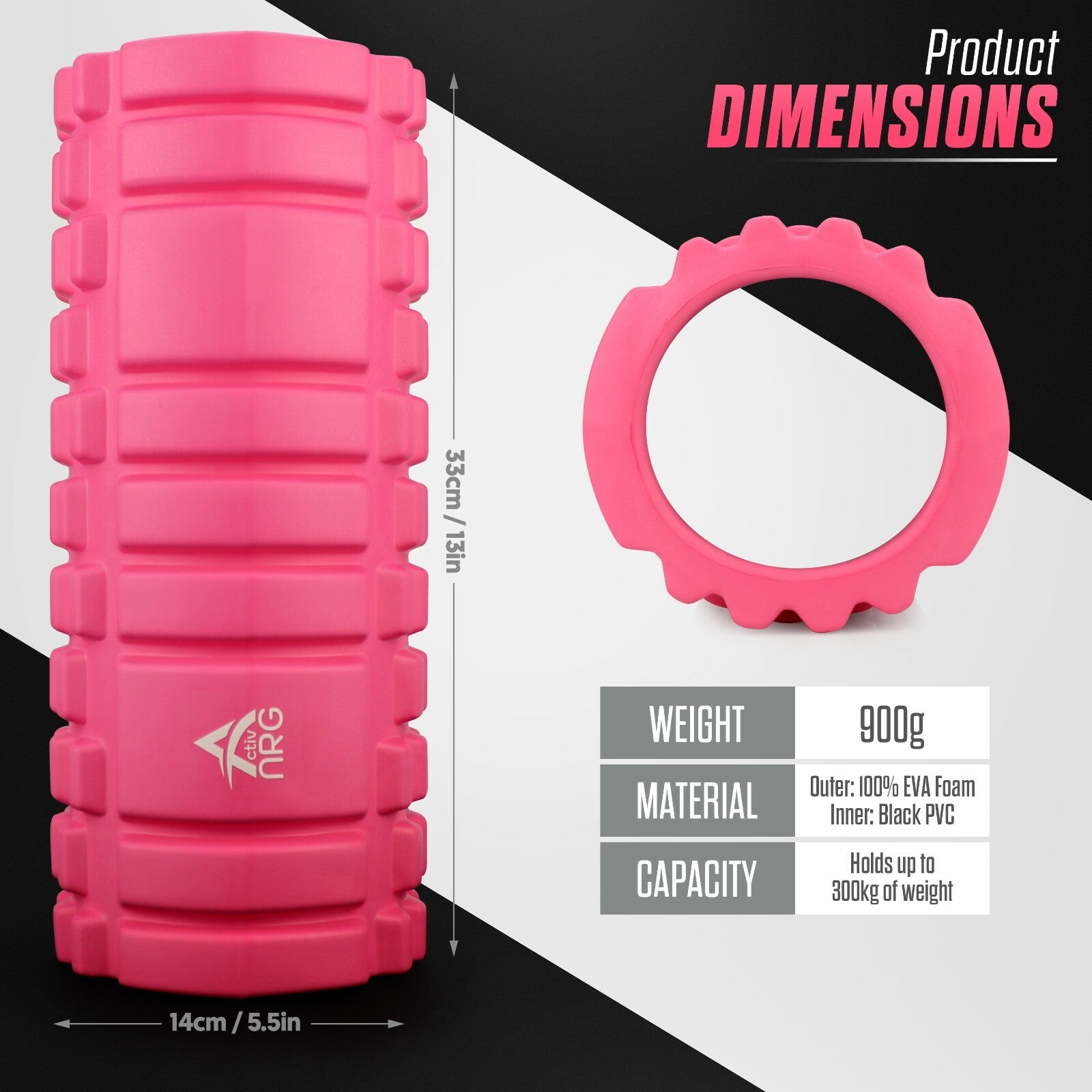Foam Fitness Roller for Deep Tissue Massage Grid Muscle Trigger Point Muscles