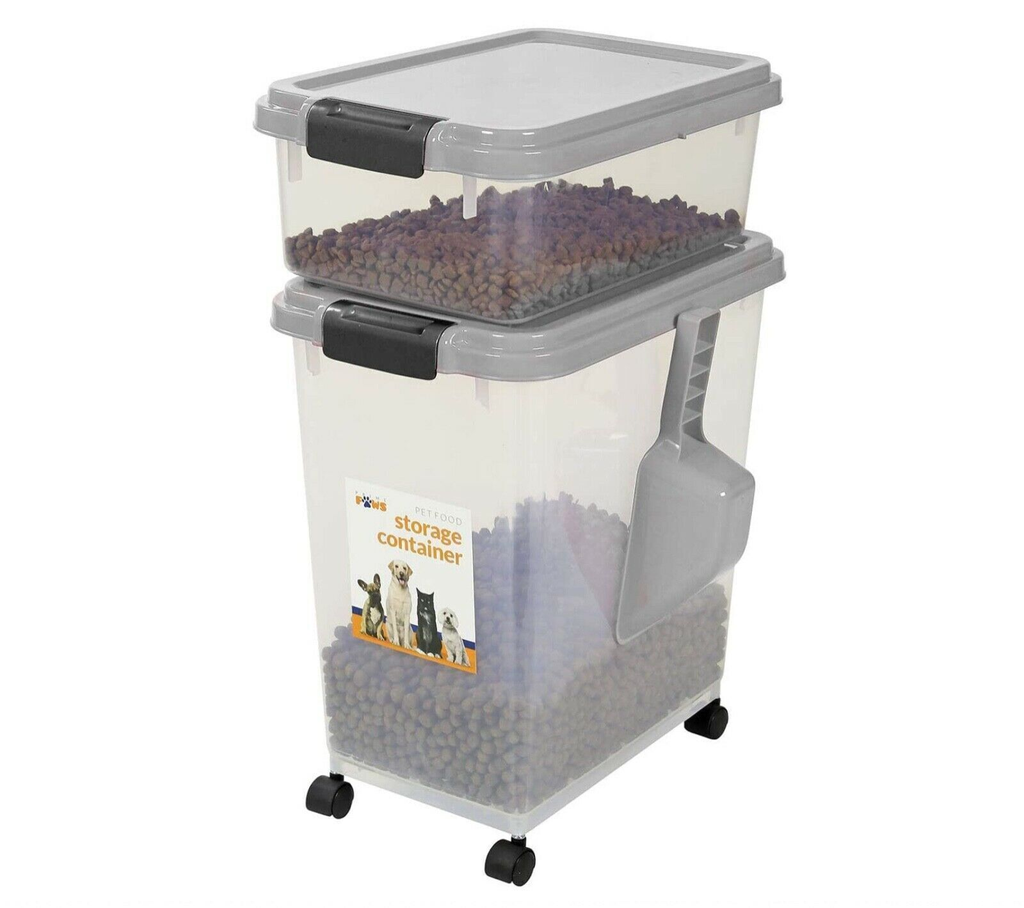 3 Piece Airtight Pet Food Storage Containers