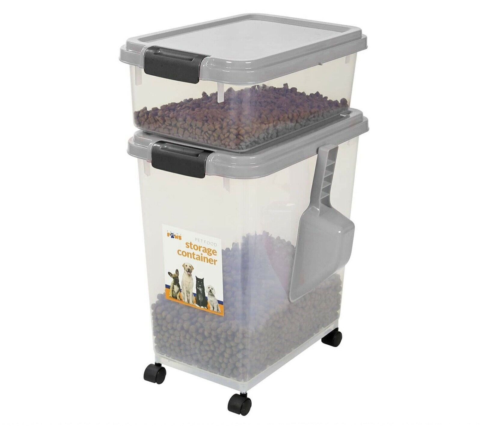 3 Piece Airtight Pet Food Storage Containers