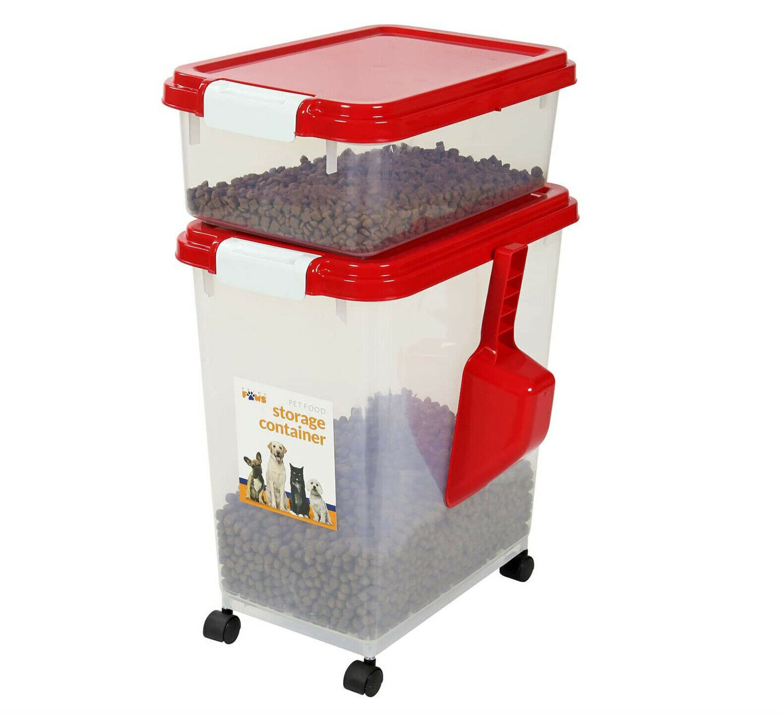 3 Piece Airtight Pet Food Storage Containers