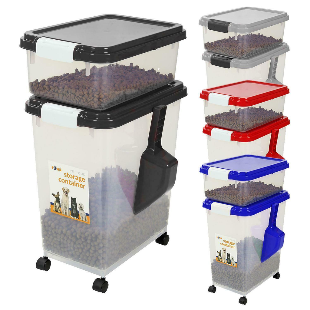 3 Piece Airtight Pet Food Storage Containers