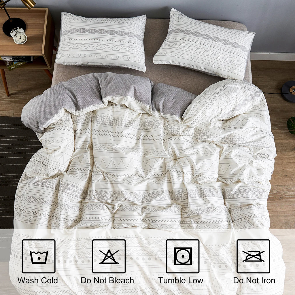 Cotton 800 Thread Count 3 Piece Duvet Sets Queen with Duvet Cover and Pillowcase