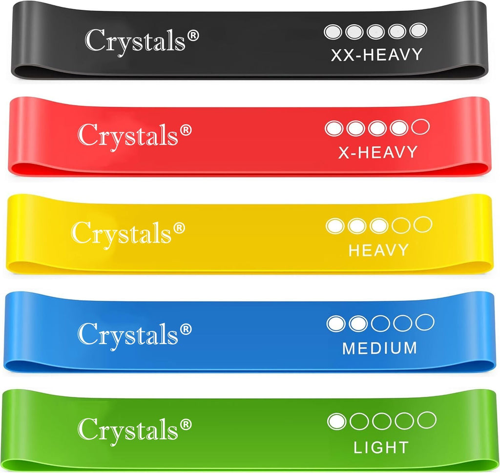 Resistance Bands Exercise Sports Loop Fitness Home Gym Yoga Latex - Set of 5