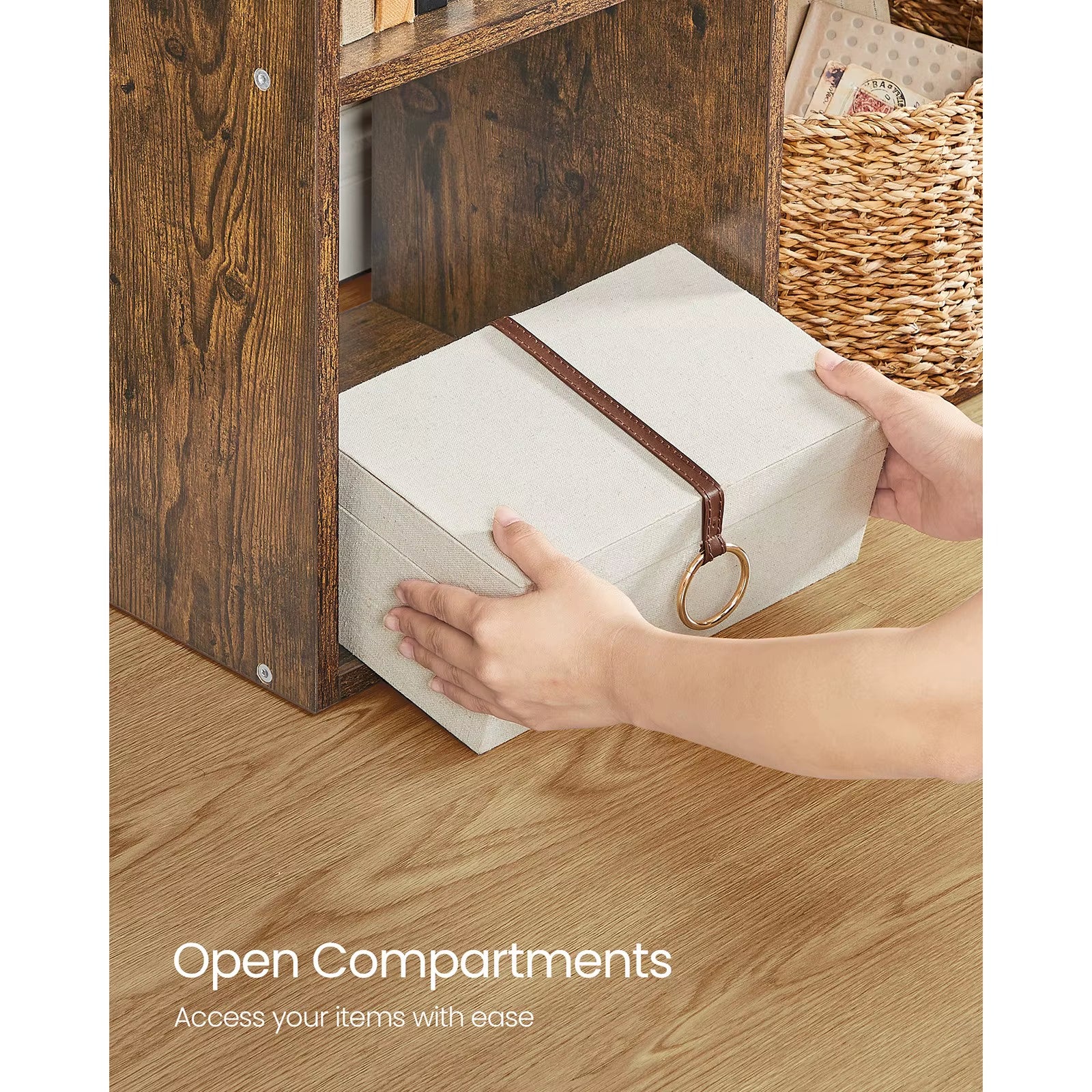 Bookcase, 10 Cube Storage Unit, Bookshelf for Living Room, Study, Office, Bedroom, Room Divider Shelving Unit