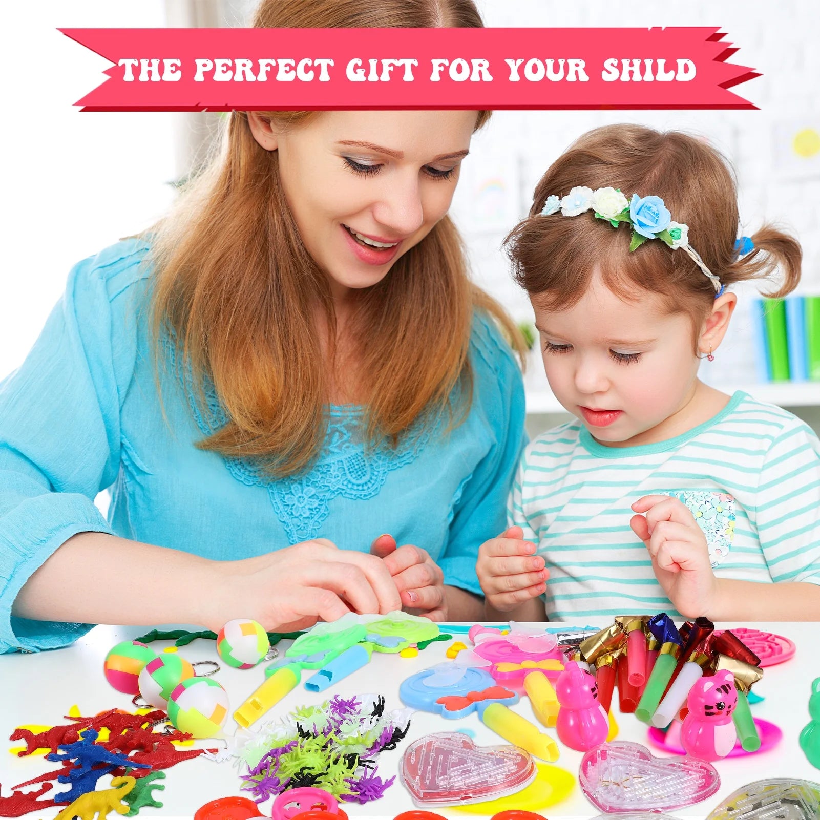 810 Pcs Party Favors for Kids, Fidget Pack Goodie Bags Bulk Toys Treasure Box for Boys Girls, Birthday Party Stocking Stuffers, Pinata Filler Stuffers Toys for Classroom Carnival Prizes Gifts