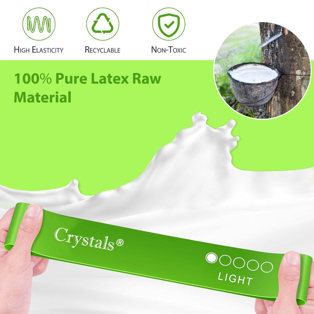 Resistance Bands Exercise Sports Loop Fitness Home Gym Yoga Latex - Set of 5