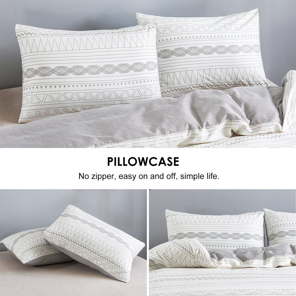 Cotton 800 Thread Count 3 Piece Duvet Sets Queen with Duvet Cover and Pillowcase