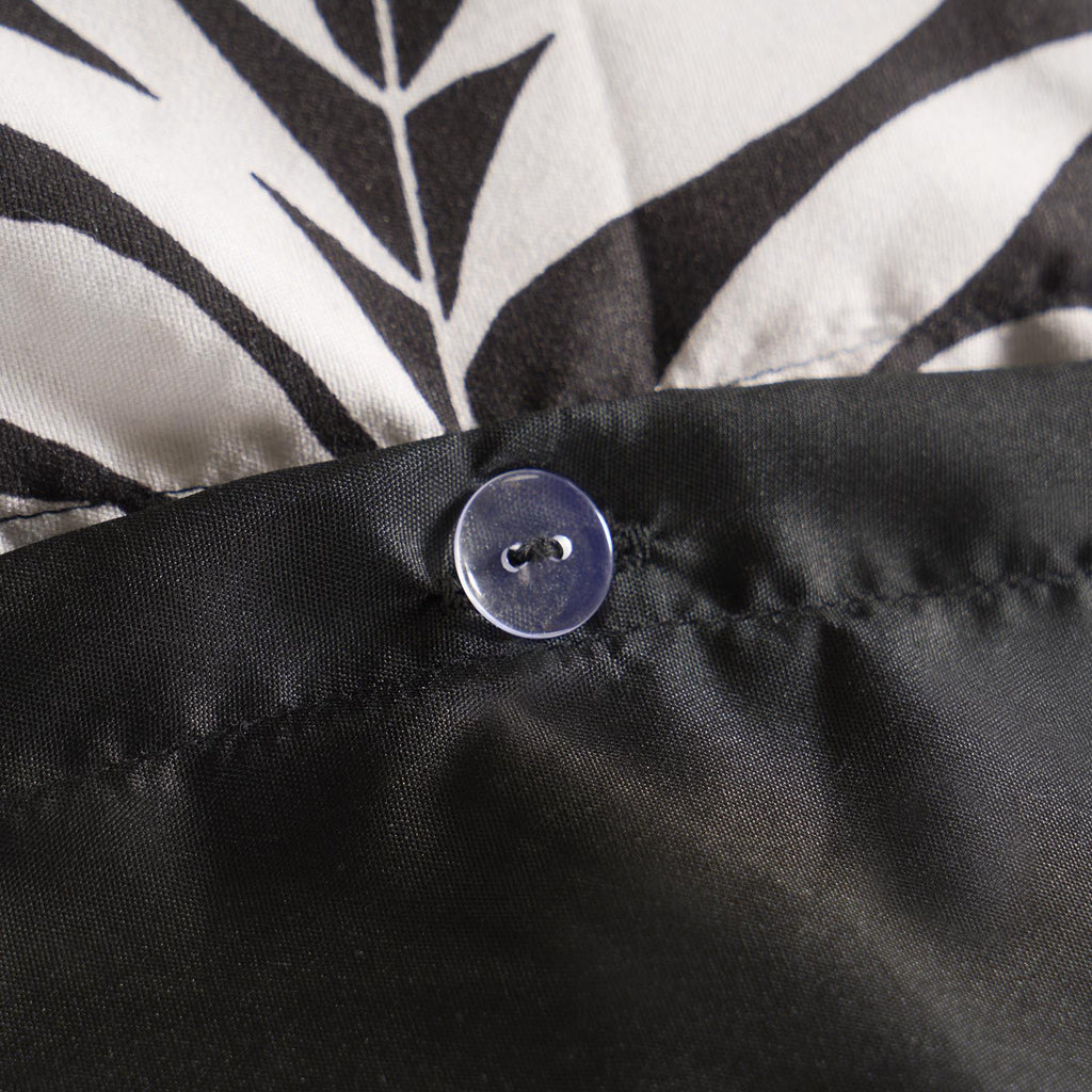 Tropical Duvet Cover Set Pillowcase Soft Leaf Bedding Quilt Single Double King