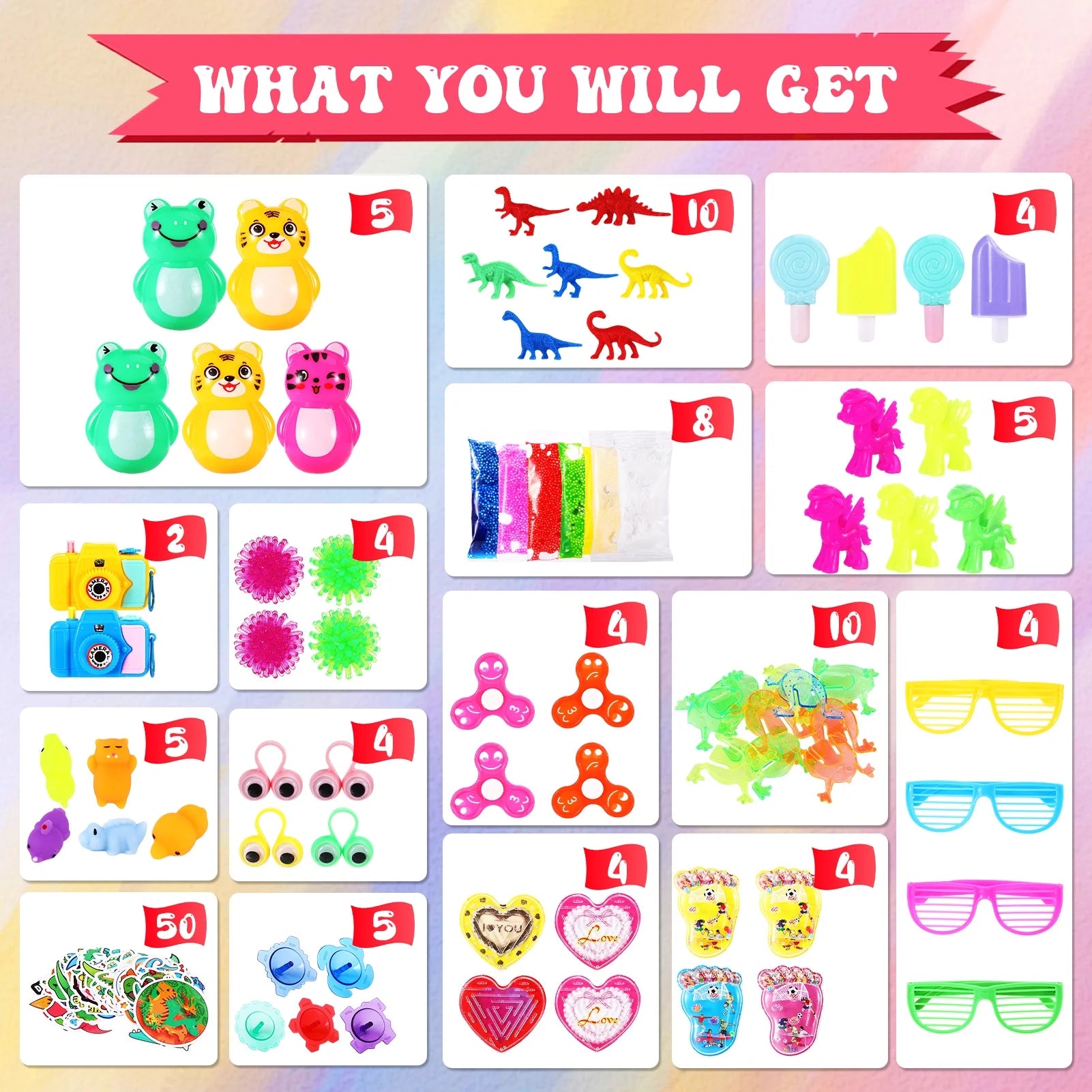 810 Pcs Party Favors for Kids, Fidget Pack Goodie Bags Bulk Toys Treasure Box for Boys Girls, Birthday Party Stocking Stuffers, Pinata Filler Stuffers Toys for Classroom Carnival Prizes Gifts